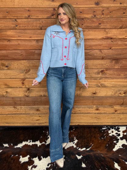 Rodeo Rope Sweater Cardigan