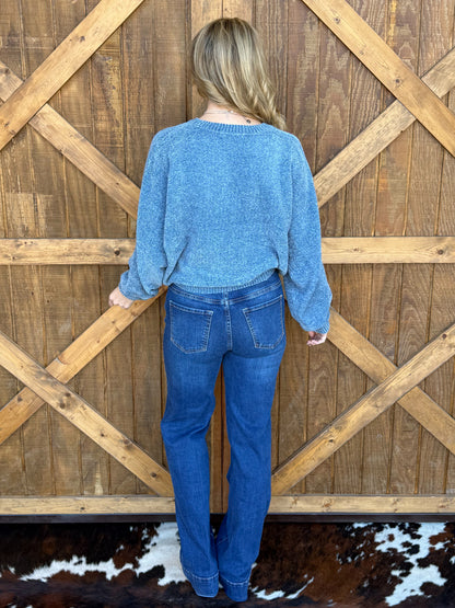 The Chenille Sweater *Blue