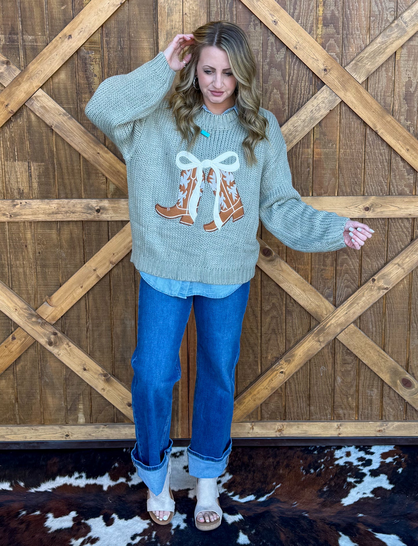 Spring Boots Sweater