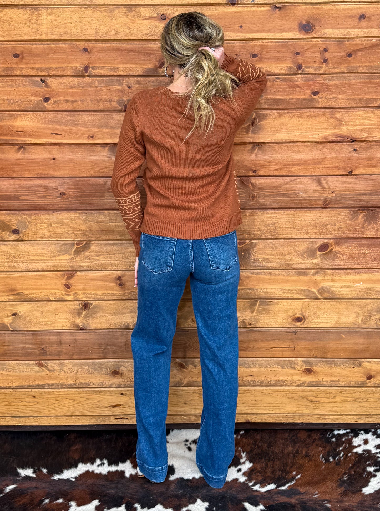 Longhorn Sweater *Cinnamon