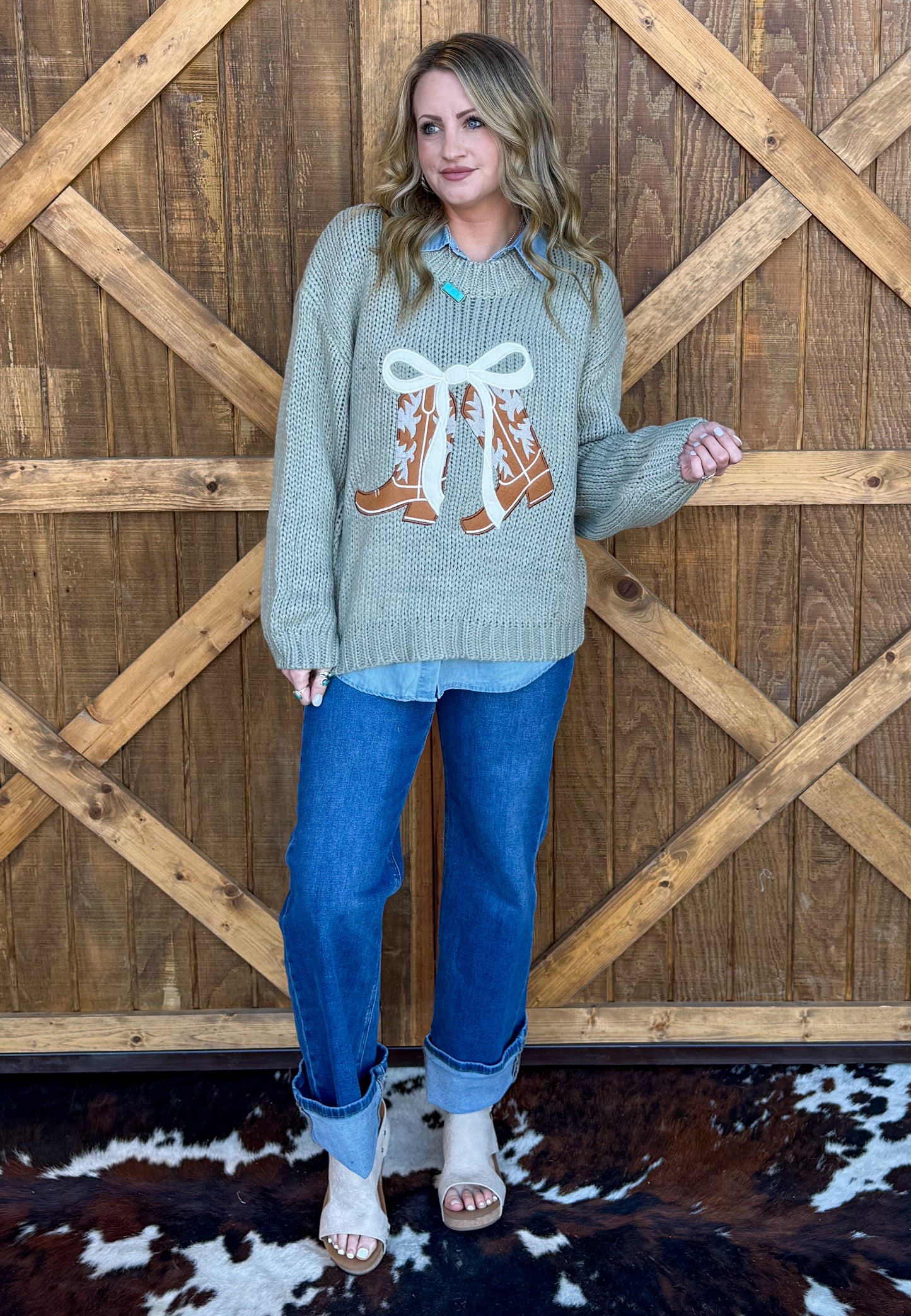 Spring Boots Sweater