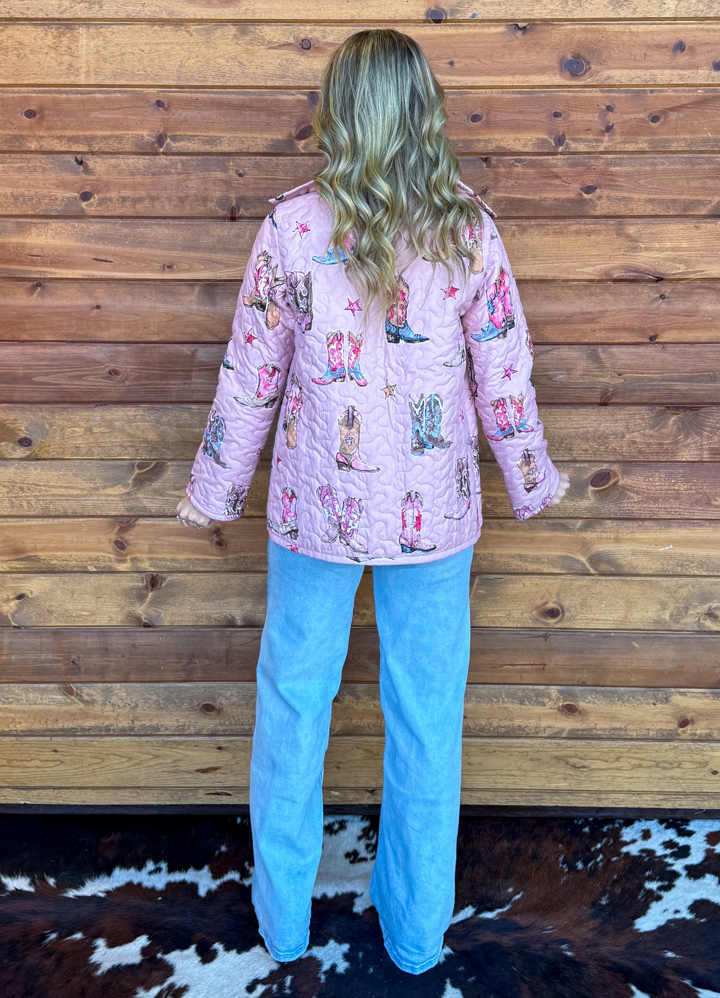 Cowgirl Boots Quilted Jacket