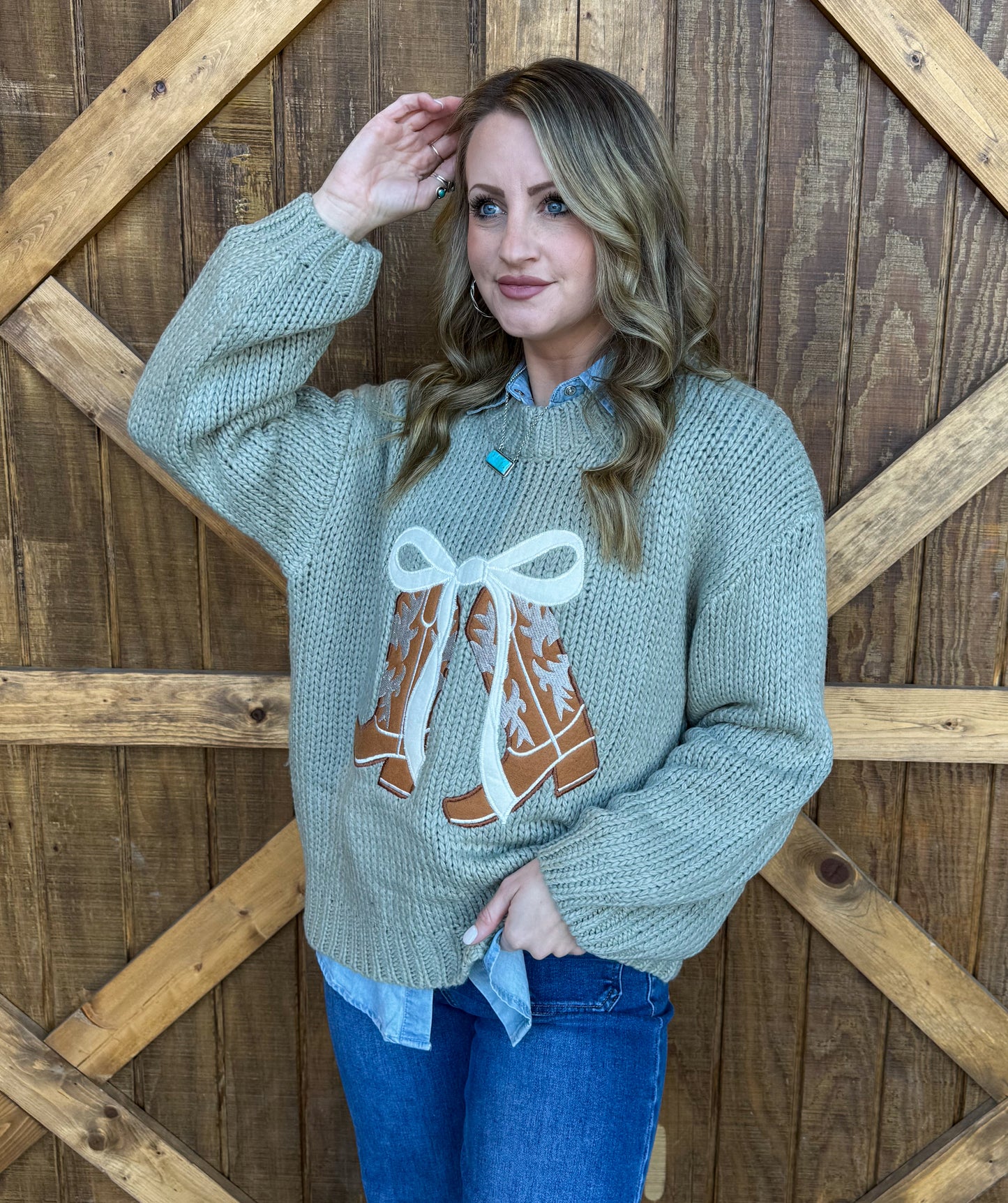 Spring Boots Sweater