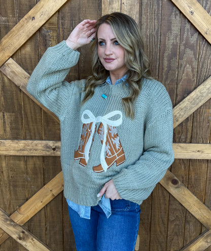 Spring Boots Sweater