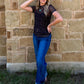 Copper Horse Mesh Top