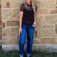 Copper Horse Mesh Top