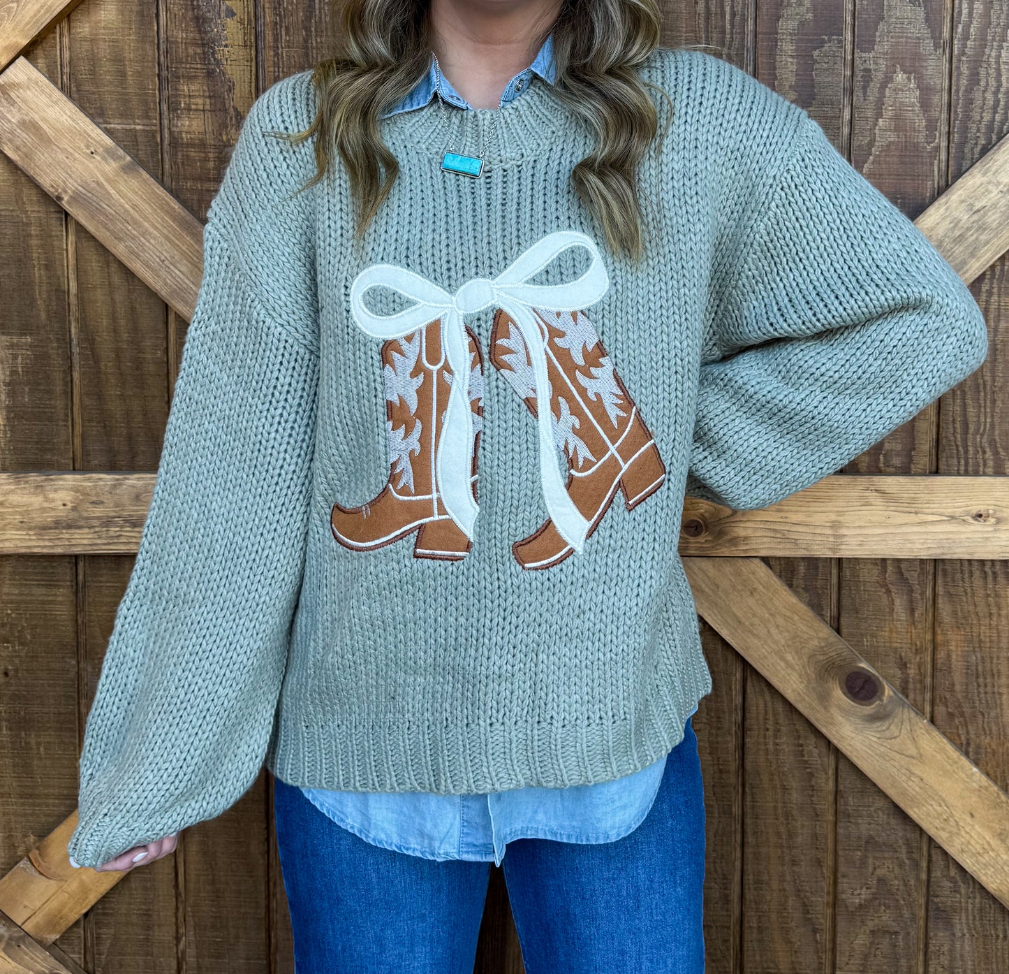 Spring Boots Sweater