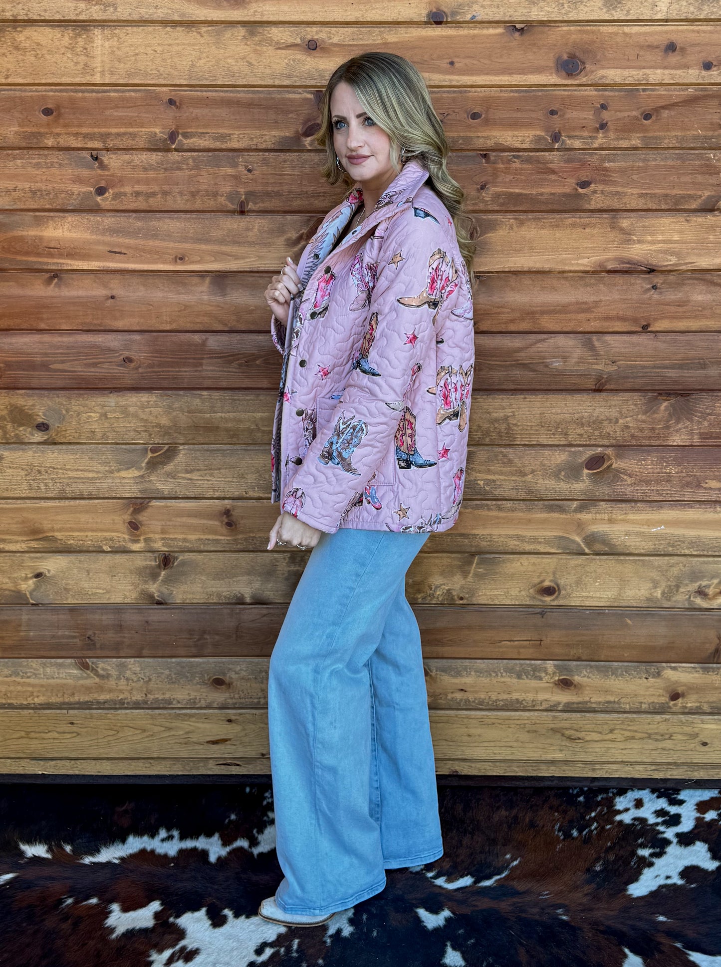 Cowgirl Boots Quilted Jacket
