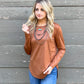 Swanky Leather Long Sleeve *Saddle