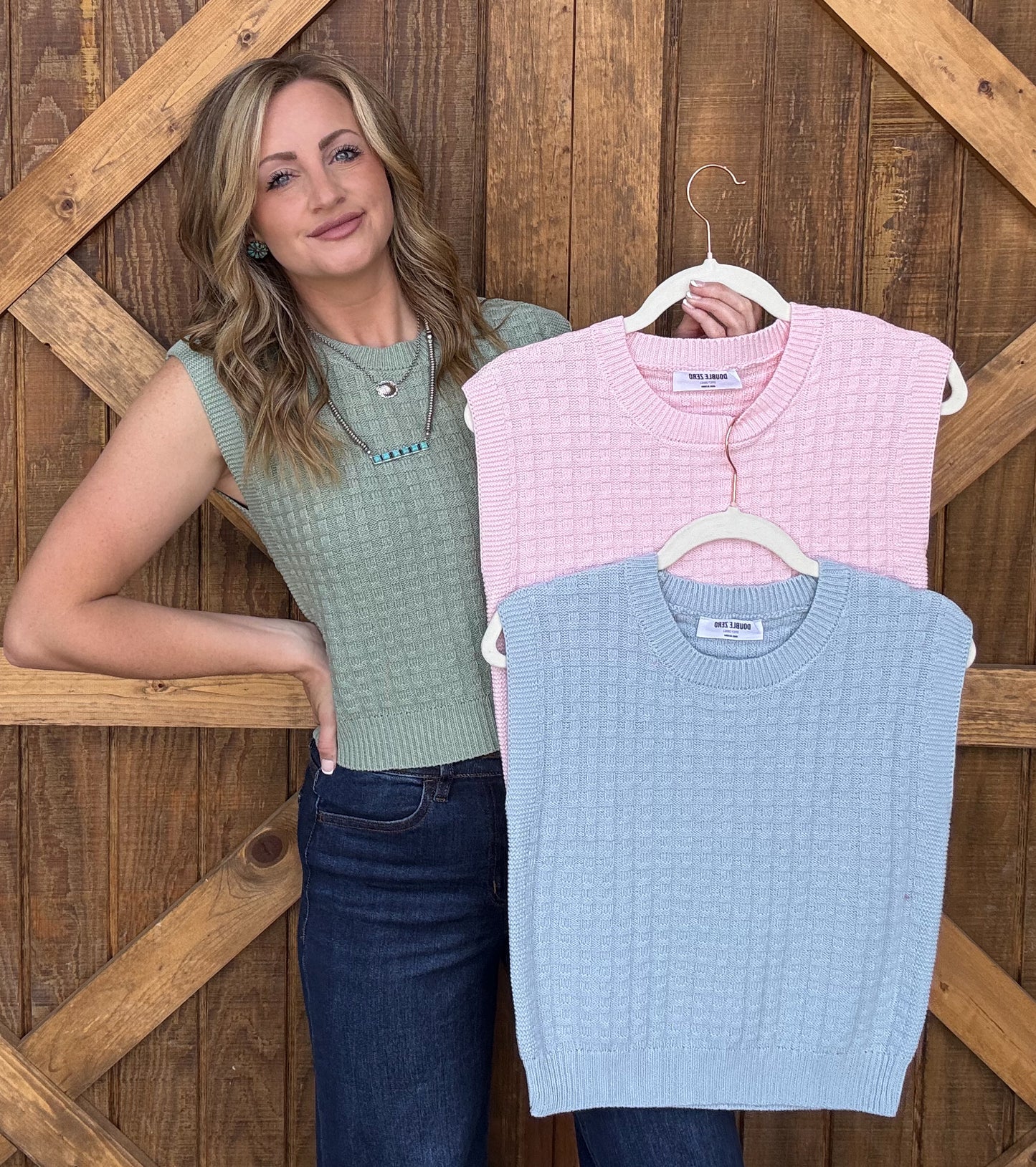 The Ella Top *Ice Blue