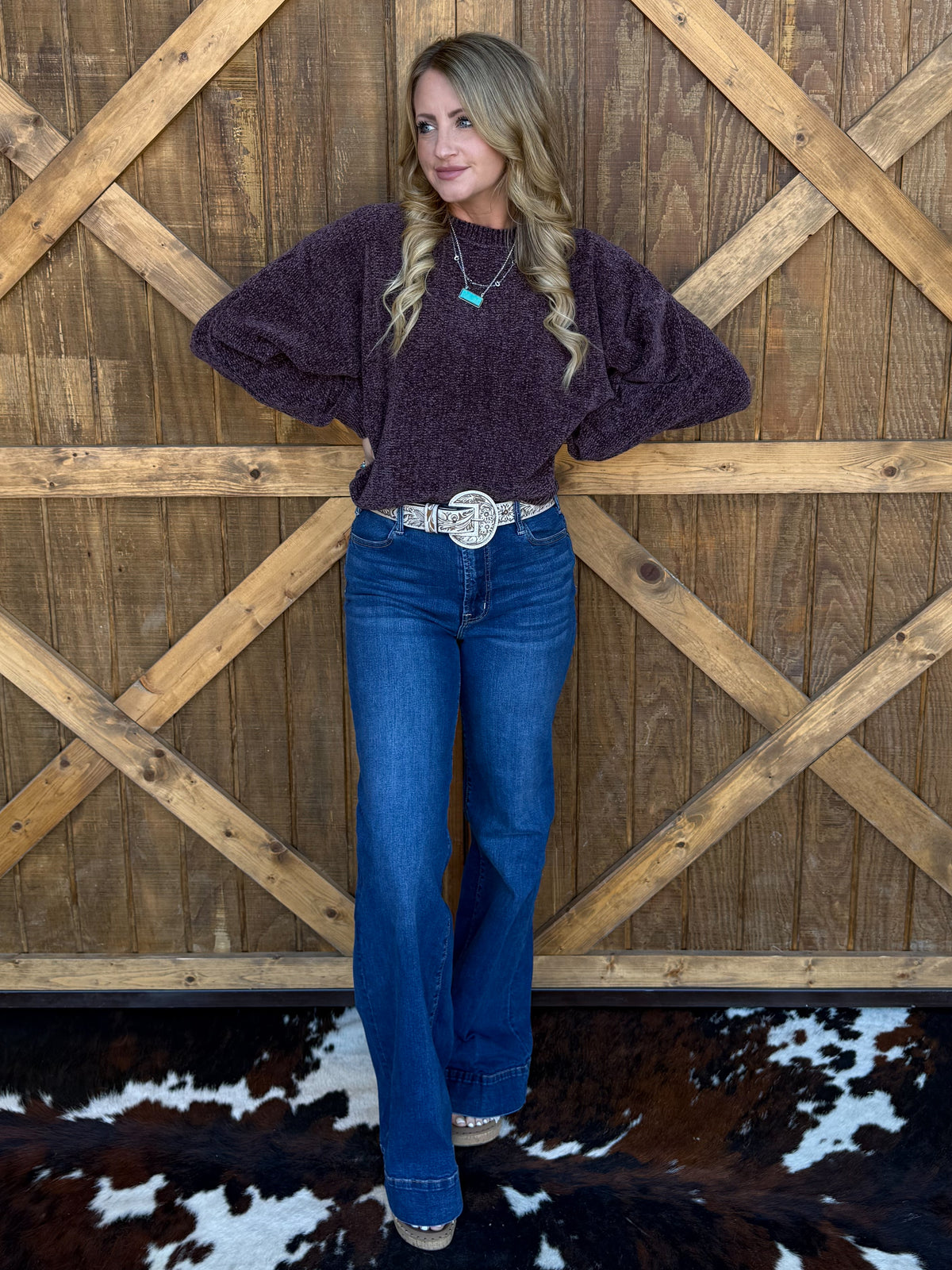 The Chenille Sweater *Cocoa