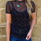 Copper Horse Mesh Top
