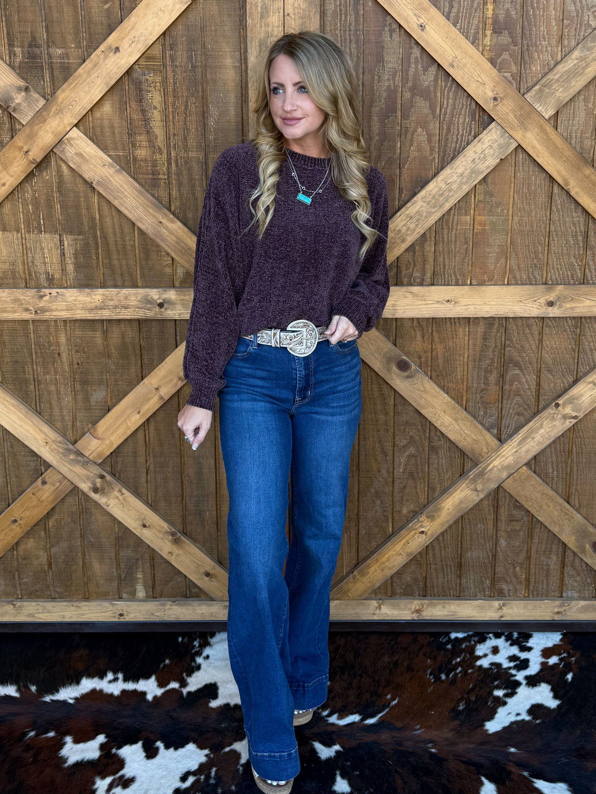 The Chenille Sweater *Cocoa
