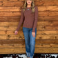 Fall Basic Top *Red Bean