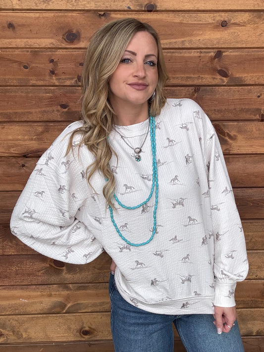 Dainty Horses Long Sleeve