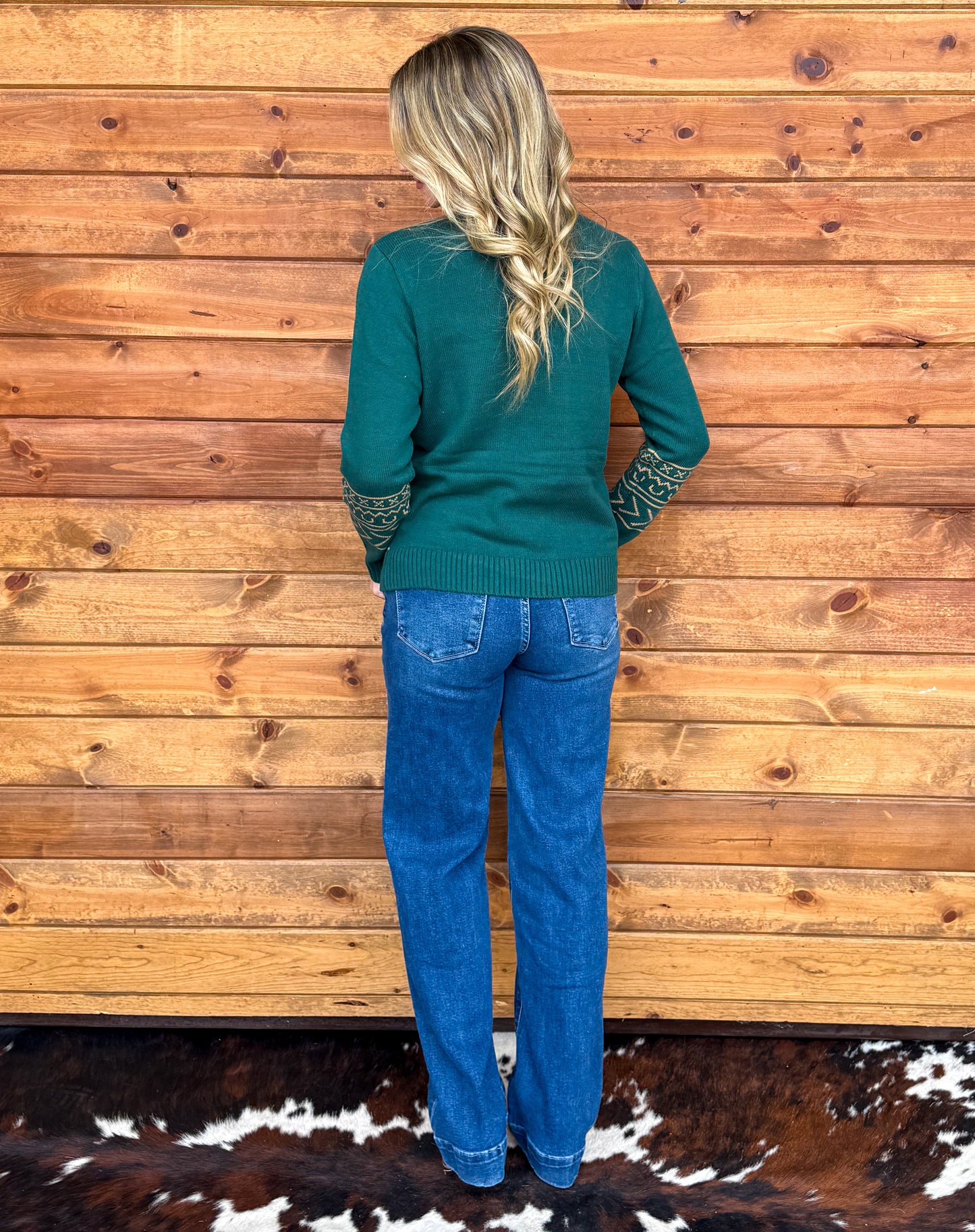 Longhorn Sweater *Spruce