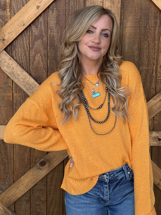 The Savannah Long Sleeve *Marigold