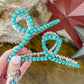 Turquoise Studded Claw Clip