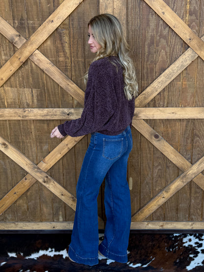 The Chenille Sweater *Cocoa