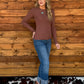 Fall Basic Top *Red Bean