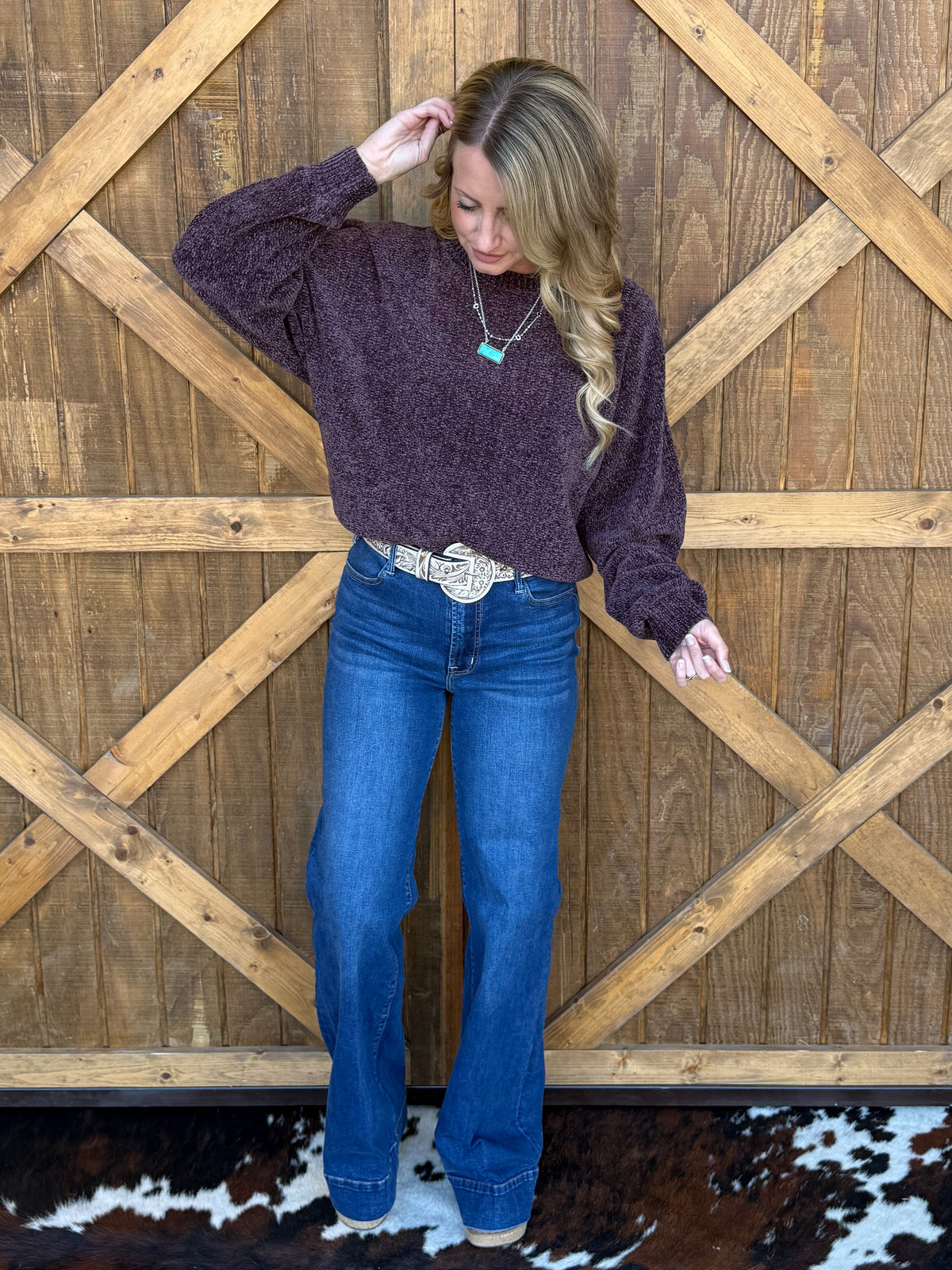 The Chenille Sweater *Cocoa