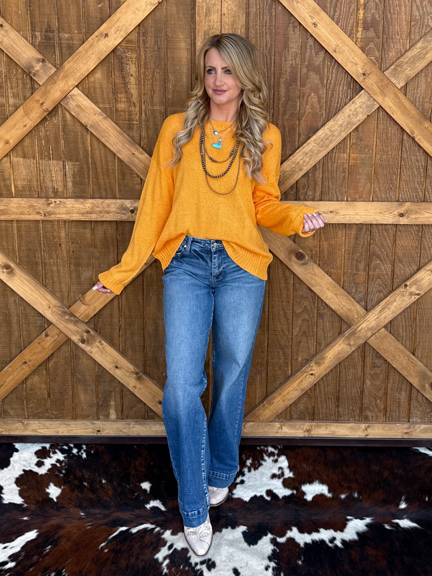The Savannah Long Sleeve *Marigold