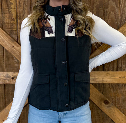 Wild Horses Puffer Vest