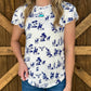 Cowgirls & Longhorns Top