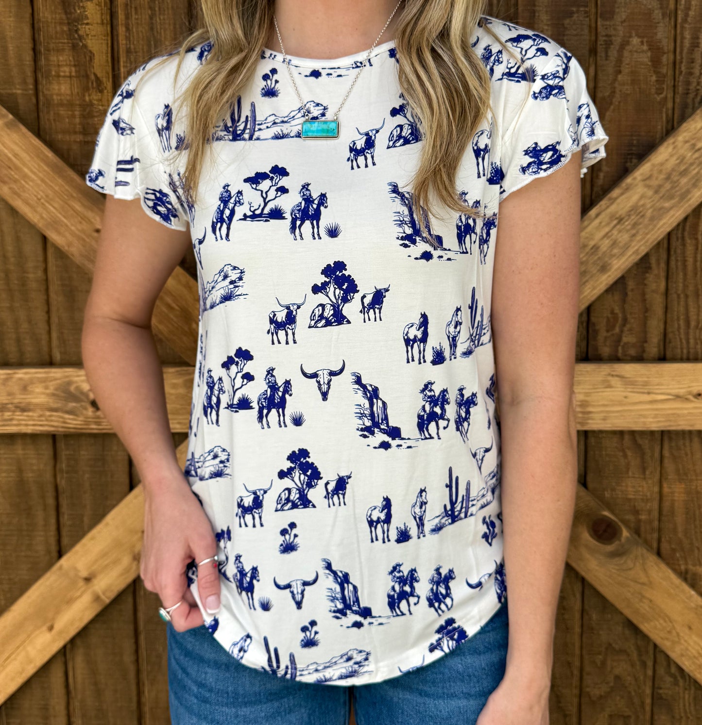 Cowgirls & Longhorns Top