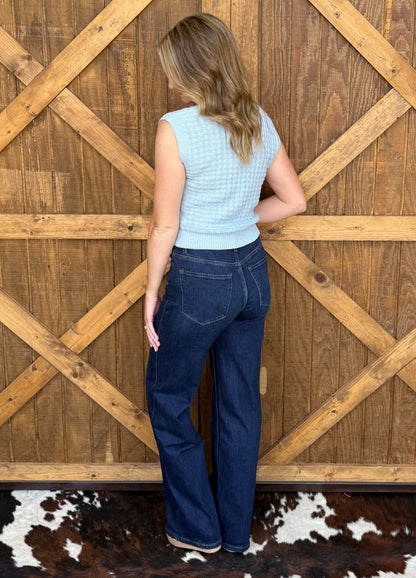 The Ella Top *Ice Blue