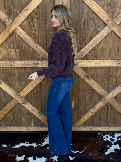 The Chenille Sweater *Cocoa