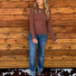 Fall Basic Top *Red Bean