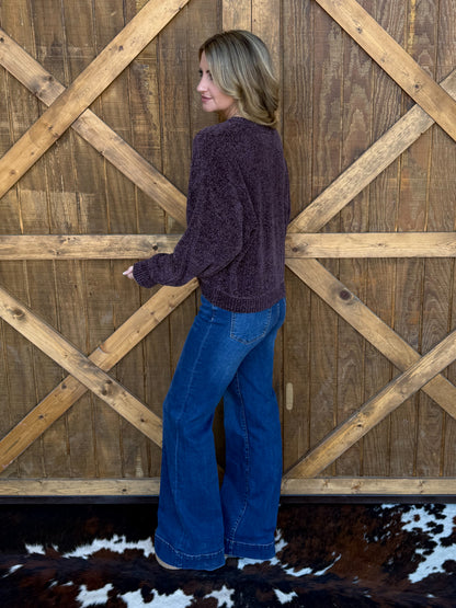 The Chenille Sweater *Cocoa