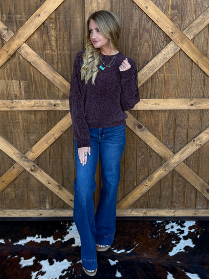 The Chenille Sweater *Cocoa
