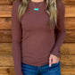 Fall Basic Top *Red Bean