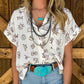 Branded Button-Up Top