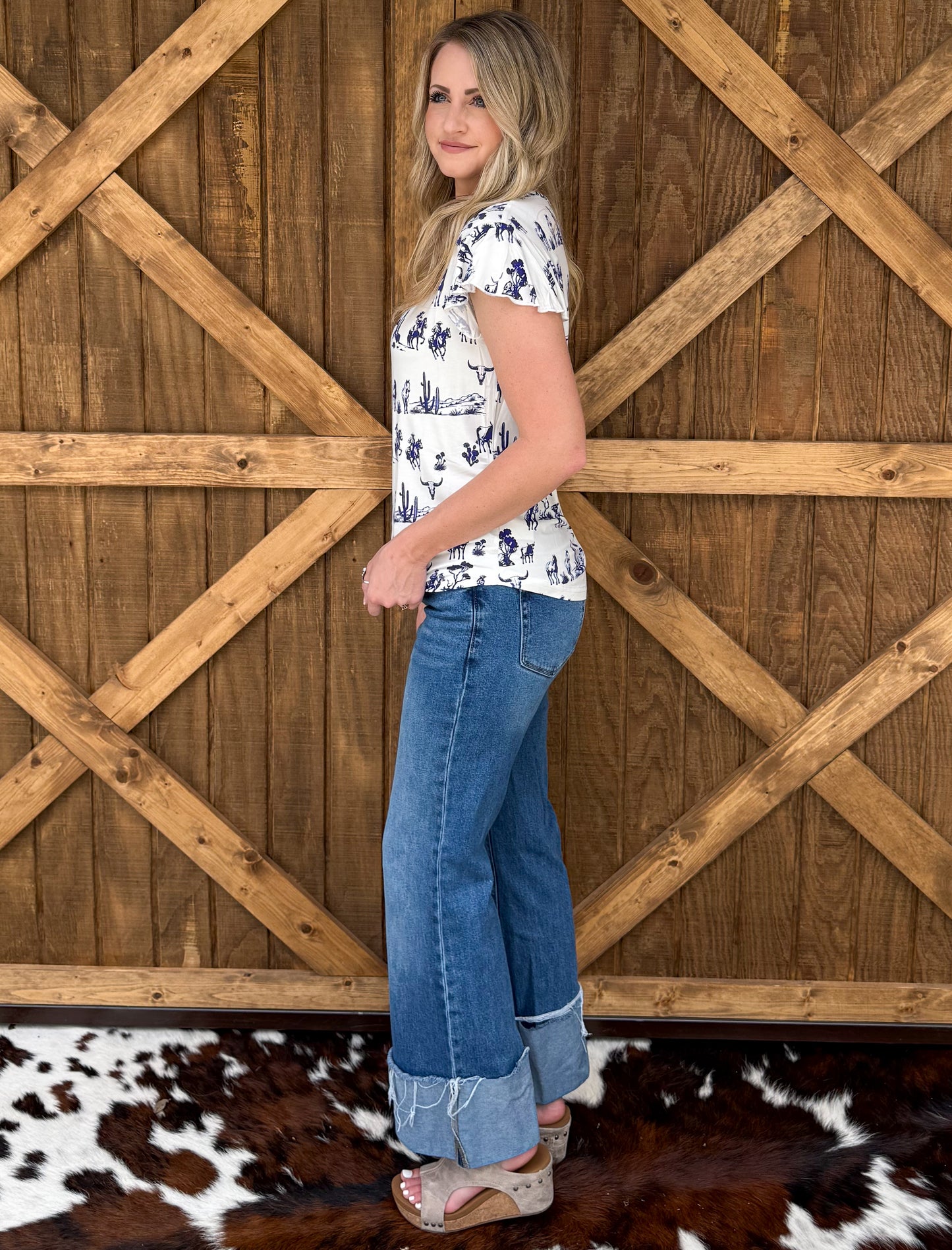 Cowgirls & Longhorns Top