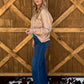 Galloping Horses Embroidered Pullover