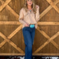 Galloping Horses Embroidered Pullover