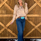 Galloping Horses Embroidered Pullover