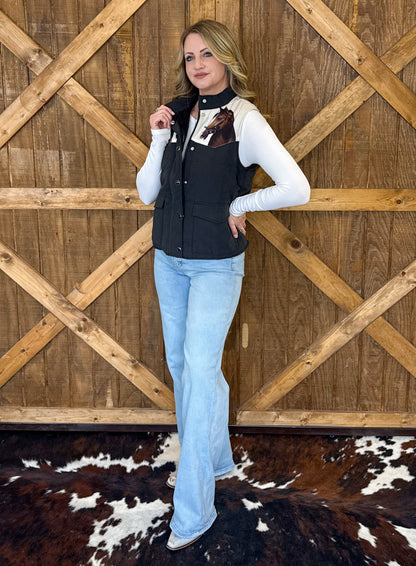 Wild Horses Puffer Vest