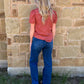 Cowgirl Pearl Snap Top *Rust