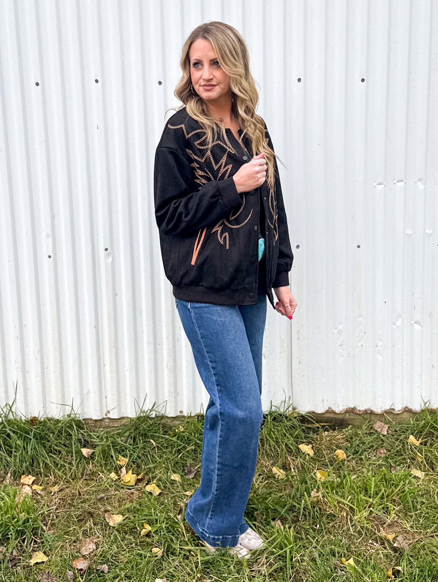 Boot Stitch Bomber Jacket