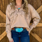 Galloping Horses Embroidered Pullover