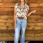 Wagon Wheel Button-Up Top
