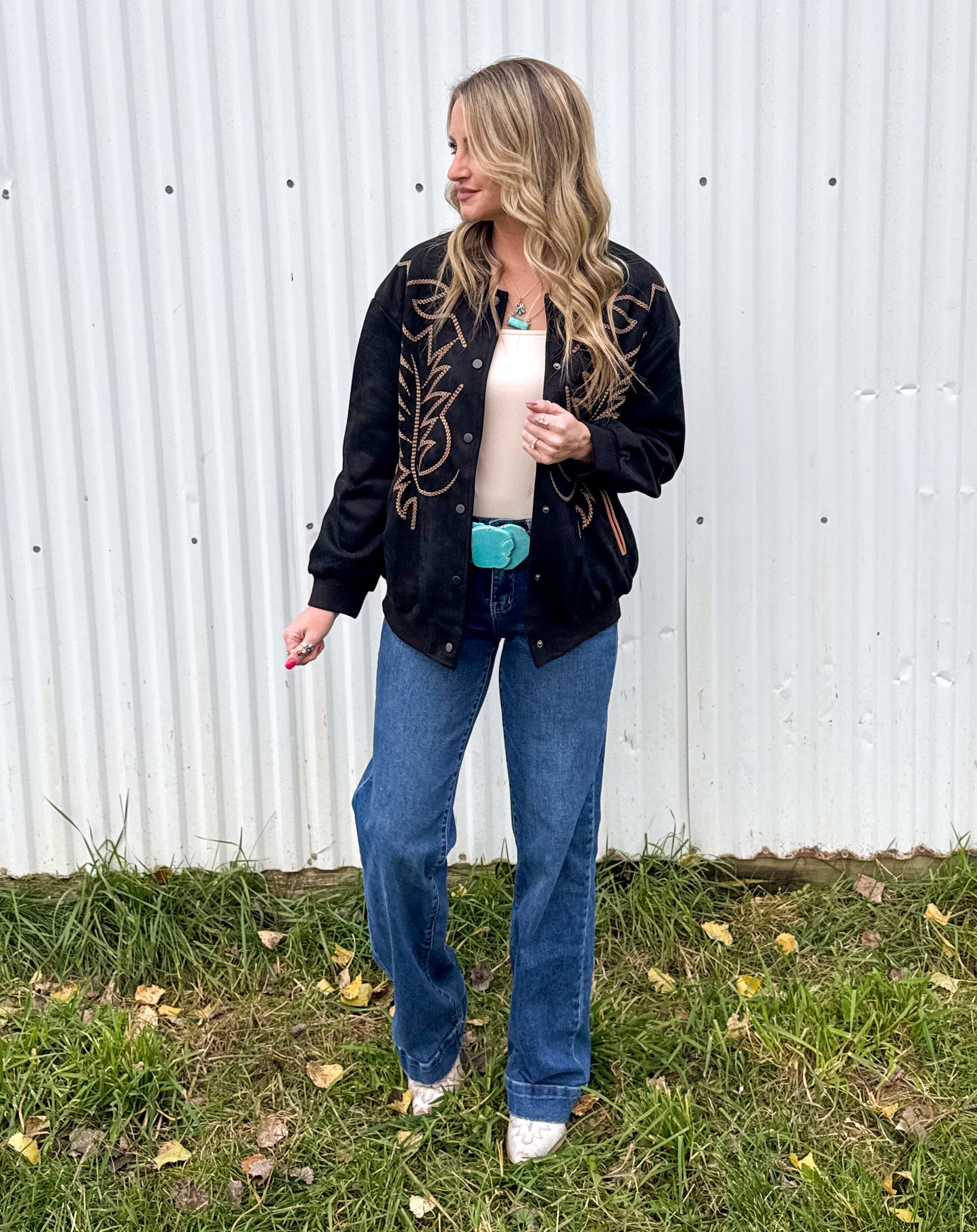 Boot Stitch Bomber Jacket