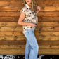 Wagon Wheel Button-Up Top