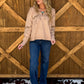 Galloping Horses Embroidered Pullover