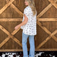 Branded Button-Up Top