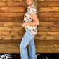 Wagon Wheel Button-Up Top